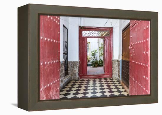 Spain, Andalusia, Malaga Province, Marbella. Entrance to an Old House-Matteo Colombo-Framed Premier Image Canvas