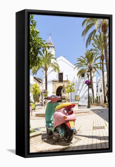 Spain, Andalusia, Malaga Province, Marbella. Ermita Del Santo Cristo Church in the Old Town-Matteo Colombo-Framed Premier Image Canvas