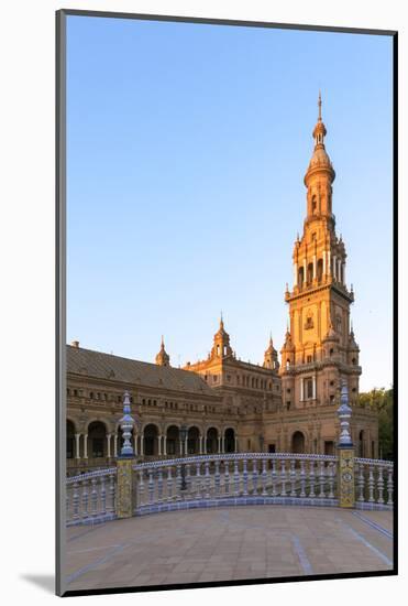 Spain, Andalusia, Seville. Plaza De Espana at Sunset-Matteo Colombo-Mounted Photographic Print