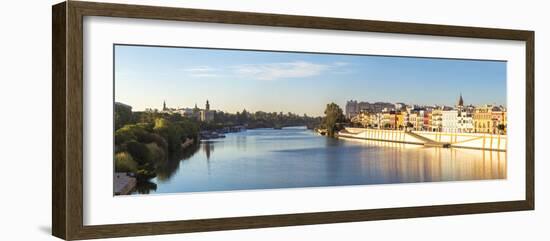 Spain, Andalusia, Seville. Triana District at Sunrise with Guadalquivir River-Matteo Colombo-Framed Photographic Print