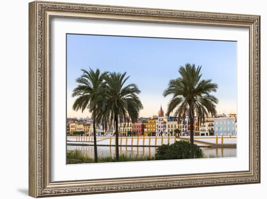 Spain, Andalusia, Seville. Triana District at Sunrise with Guadalquivir River-Matteo Colombo-Framed Photographic Print