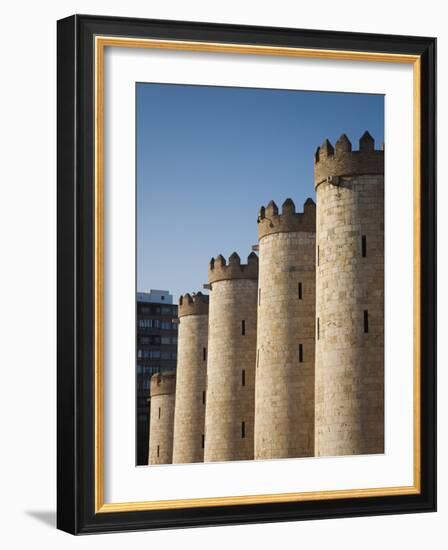 Spain, Aragon Region, Zaragoza Province, Zaragoza, the Aljaferia, 11th-Century Islamic Palace-Walter Bibikow-Framed Photographic Print