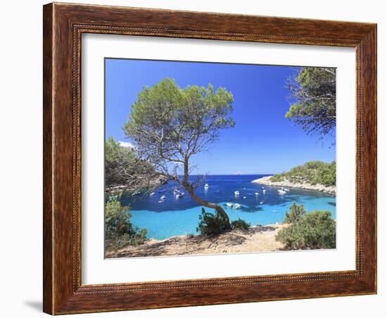 Spain, Balearic Islands, Ibiza, Cala Salada Beach-Michele Falzone-Framed Photographic Print