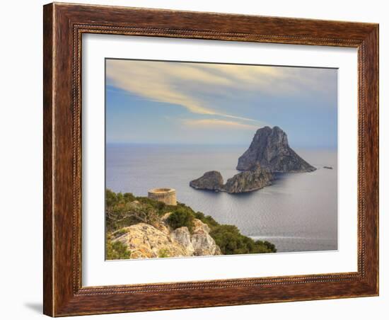 Spain, Balearic Islands, Ibiza, Es Vedra Rocky Island-Michele Falzone-Framed Photographic Print