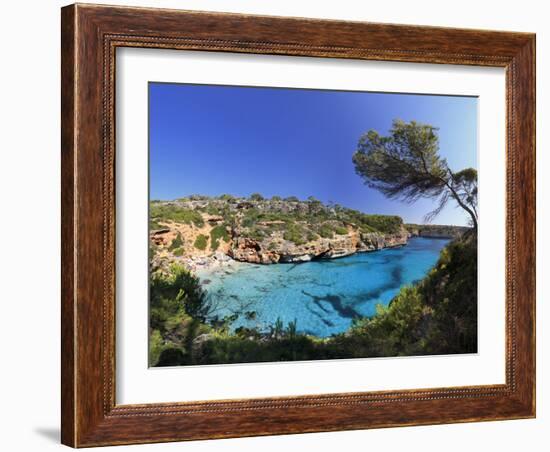 Spain, Balearic Islands, Mallorca, Calo D'Es Moro Beach-Michele Falzone-Framed Photographic Print