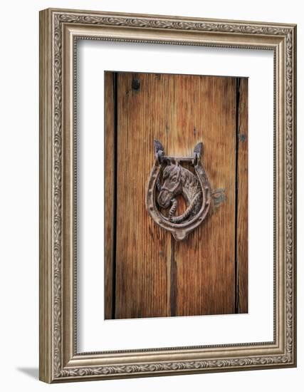 Spain, Balearic Islands, Mallorca, door knockers.-Emily Wilson-Framed Photographic Print