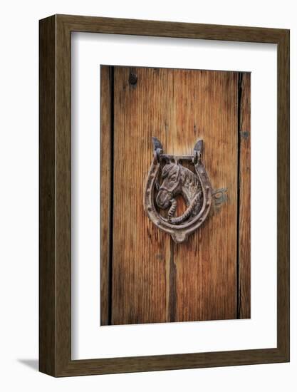 Spain, Balearic Islands, Mallorca, door knockers.-Emily Wilson-Framed Photographic Print