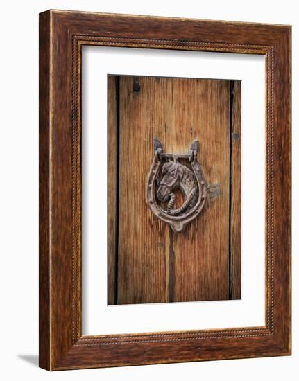 Spain, Balearic Islands, Mallorca, door knockers.-Emily Wilson-Framed Photographic Print