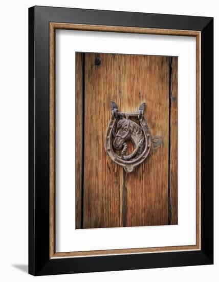 Spain, Balearic Islands, Mallorca, door knockers.-Emily Wilson-Framed Photographic Print