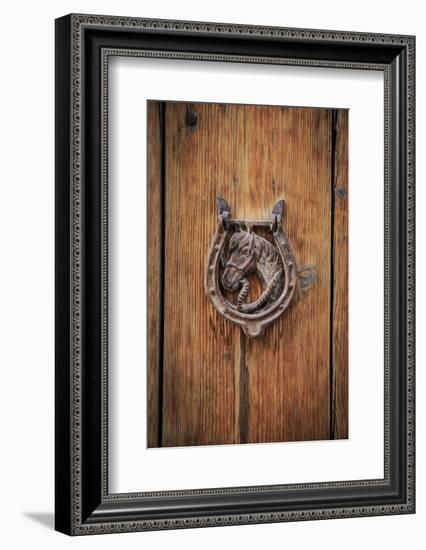 Spain, Balearic Islands, Mallorca, door knockers.-Emily Wilson-Framed Photographic Print