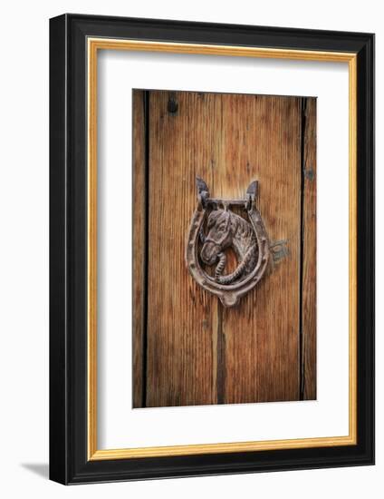 Spain, Balearic Islands, Mallorca, door knockers.-Emily Wilson-Framed Photographic Print