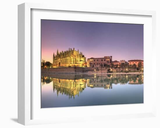 Spain, Balearic Islands, Mallorca, Palma De Mallorca, Cathedral-Michele Falzone-Framed Photographic Print