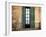 Spain, Balearic Islands, Mallorca, Palma de Mallorca. Green shuttered window.-Emily Wilson-Framed Photographic Print