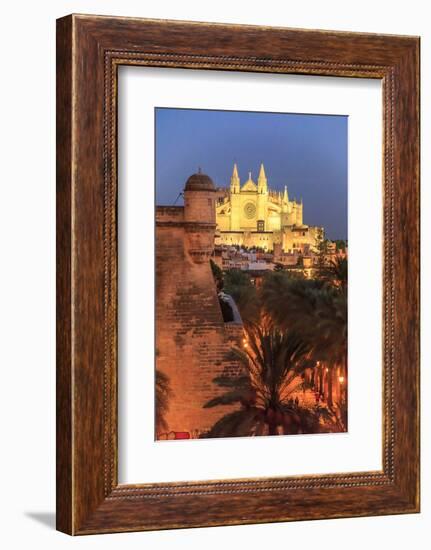 Spain, Balearic Islands, Mallorca, Palma de Mallorca. La Seu, Gothic Cathedral.-Emily Wilson-Framed Photographic Print