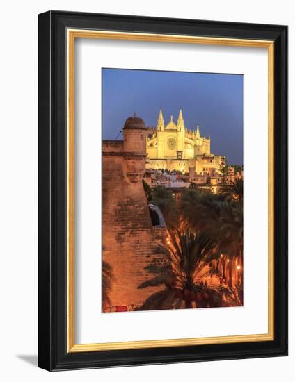 Spain, Balearic Islands, Mallorca, Palma de Mallorca. La Seu, Gothic Cathedral.-Emily Wilson-Framed Photographic Print