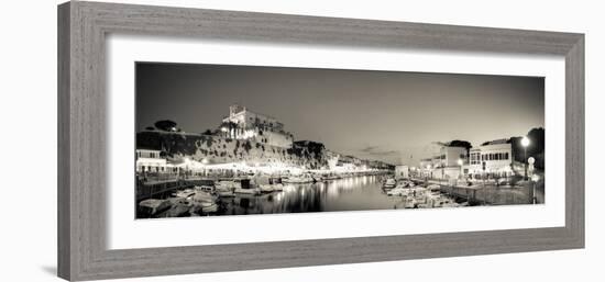 Spain, Balearic Islands, Menorca, Ciutadella, Historic Old Harbour and Old City Centre-Michele Falzone-Framed Photographic Print