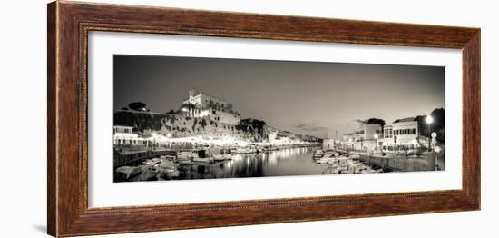 Spain, Balearic Islands, Menorca, Ciutadella, Historic Old Harbour and Old City Centre-Michele Falzone-Framed Photographic Print