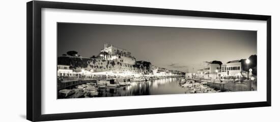 Spain, Balearic Islands, Menorca, Ciutadella, Historic Old Harbour and Old City Centre-Michele Falzone-Framed Photographic Print