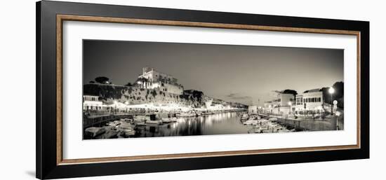 Spain, Balearic Islands, Menorca, Ciutadella, Historic Old Harbour and Old City Centre-Michele Falzone-Framed Photographic Print