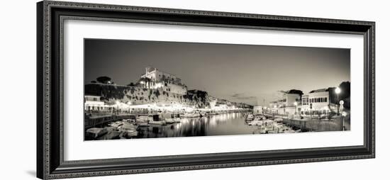 Spain, Balearic Islands, Menorca, Ciutadella, Historic Old Harbour and Old City Centre-Michele Falzone-Framed Photographic Print