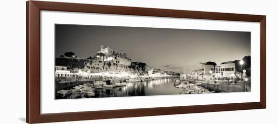 Spain, Balearic Islands, Menorca, Ciutadella, Historic Old Harbour and Old City Centre-Michele Falzone-Framed Photographic Print