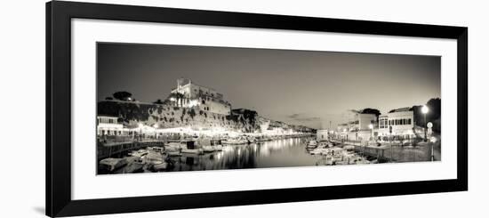 Spain, Balearic Islands, Menorca, Ciutadella, Historic Old Harbour and Old City Centre-Michele Falzone-Framed Photographic Print