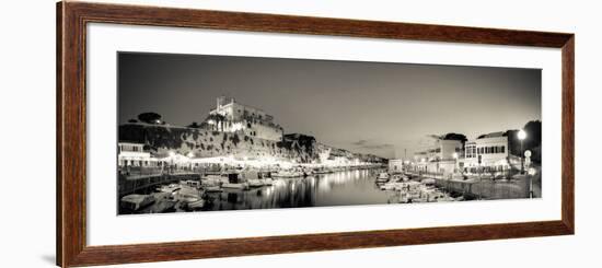 Spain, Balearic Islands, Menorca, Ciutadella, Historic Old Harbour and Old City Centre-Michele Falzone-Framed Photographic Print