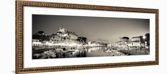 Spain, Balearic Islands, Menorca, Ciutadella, Historic Old Harbour and Old City Centre-Michele Falzone-Framed Photographic Print