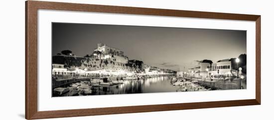 Spain, Balearic Islands, Menorca, Ciutadella, Historic Old Harbour and Old City Centre-Michele Falzone-Framed Photographic Print