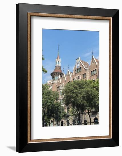 Spain, Barcelona, Casa de les Punxes, Casa Terrades-Jim Engelbrecht-Framed Photographic Print