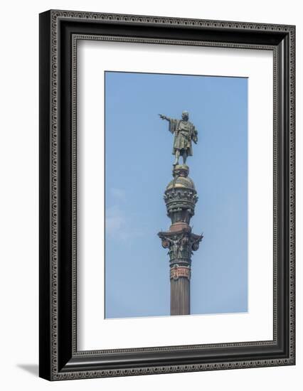 Spain, Barcelona, Christopher Columbus Monument-Jim Engelbrecht-Framed Photographic Print