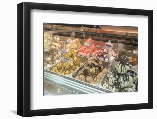 Spain, Barcelona, Gelato-Jim Engelbrecht-Framed Photographic Print