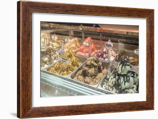 Spain, Barcelona, Gelato-Jim Engelbrecht-Framed Photographic Print