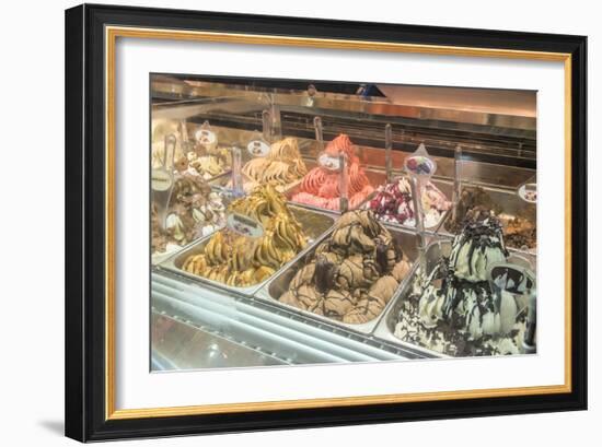 Spain, Barcelona, Gelato-Jim Engelbrecht-Framed Photographic Print