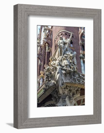 Spain, Barcelona, Music Palace-Jim Engelbrecht-Framed Photographic Print