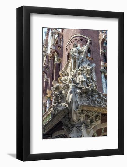 Spain, Barcelona, Music Palace-Jim Engelbrecht-Framed Photographic Print