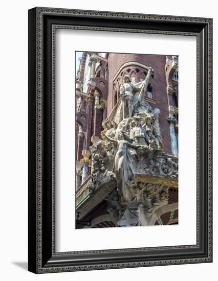 Spain, Barcelona, Music Palace-Jim Engelbrecht-Framed Photographic Print