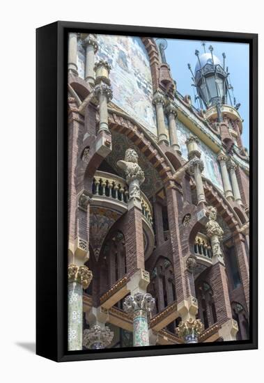 Spain, Barcelona, Music Palace-Jim Engelbrecht-Framed Premier Image Canvas