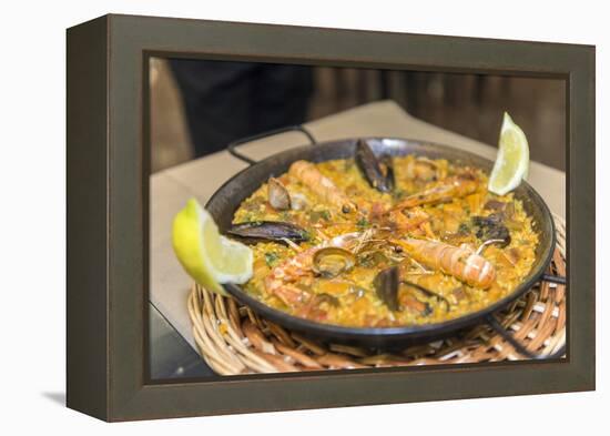 Spain, Barcelona, Paella-Jim Engelbrecht-Framed Premier Image Canvas