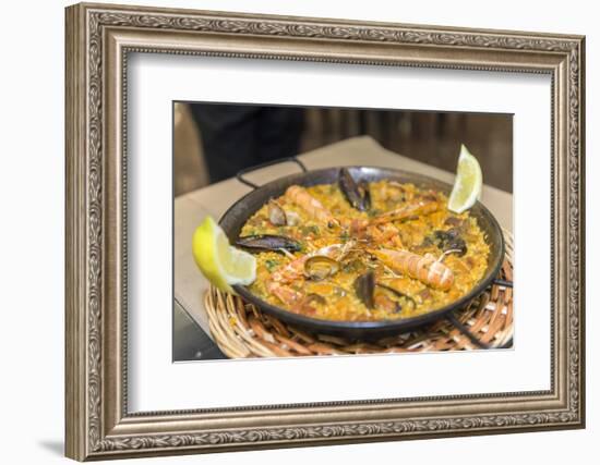 Spain, Barcelona, Paella-Jim Engelbrecht-Framed Photographic Print