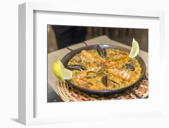 Spain, Barcelona, Paella-Jim Engelbrecht-Framed Photographic Print