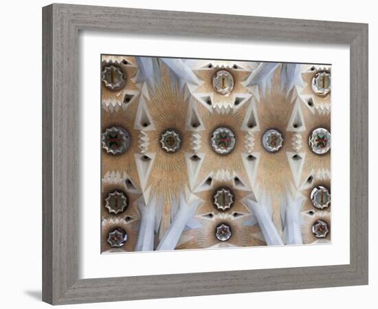 Spain, Barcelona, Sagrada Familia, Interior-Steve Vidler-Framed Photographic Print