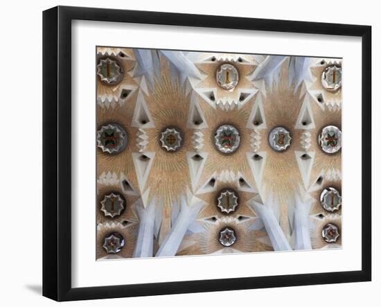 Spain, Barcelona, Sagrada Familia, Interior-Steve Vidler-Framed Photographic Print