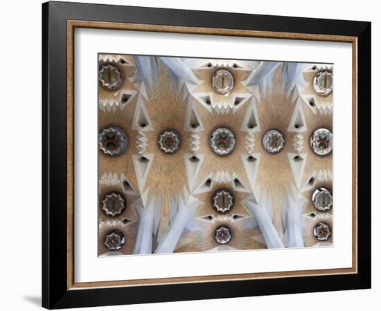 Spain, Barcelona, Sagrada Familia, Interior-Steve Vidler-Framed Photographic Print