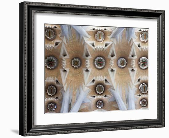 Spain, Barcelona, Sagrada Familia, Interior-Steve Vidler-Framed Photographic Print