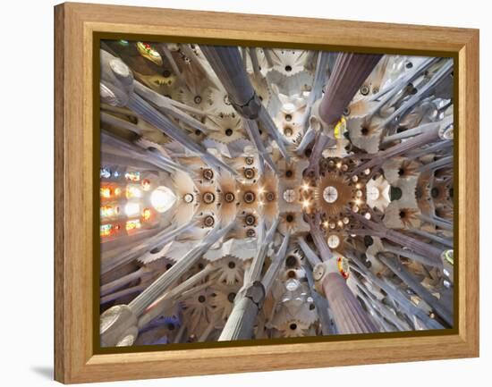 Spain, Barcelona, Sagrada Familia, Interior-Steve Vidler-Framed Premier Image Canvas