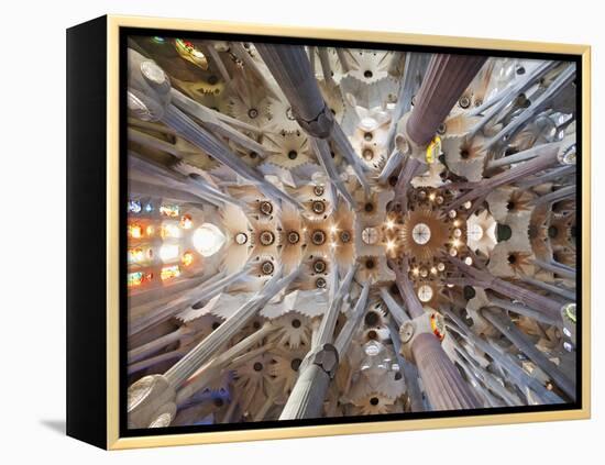 Spain, Barcelona, Sagrada Familia, Interior-Steve Vidler-Framed Premier Image Canvas