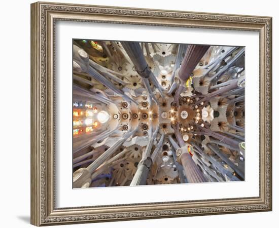 Spain, Barcelona, Sagrada Familia, Interior-Steve Vidler-Framed Photographic Print