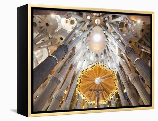 Spain, Barcelona, Sagrada Familia, Interior-Steve Vidler-Framed Premier Image Canvas