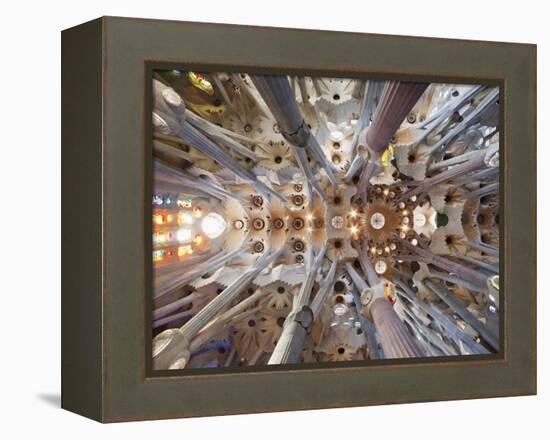 Spain, Barcelona, Sagrada Familia, Interior-Steve Vidler-Framed Premier Image Canvas